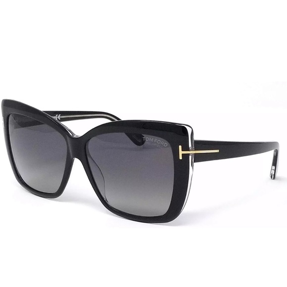 Tom Ford Accessories - Tom Ford IRINA TF390 03D Polarized Black Gold Grey